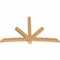Ekena Millwork Alberta Smooth Timber Gable Bracket, Western Red Cedar, 96"W x 60"H x 3 1/2"D x 5 1/2"F, 15/12 Pitch GBW096X60X0406ALB00SWR - alternate 5